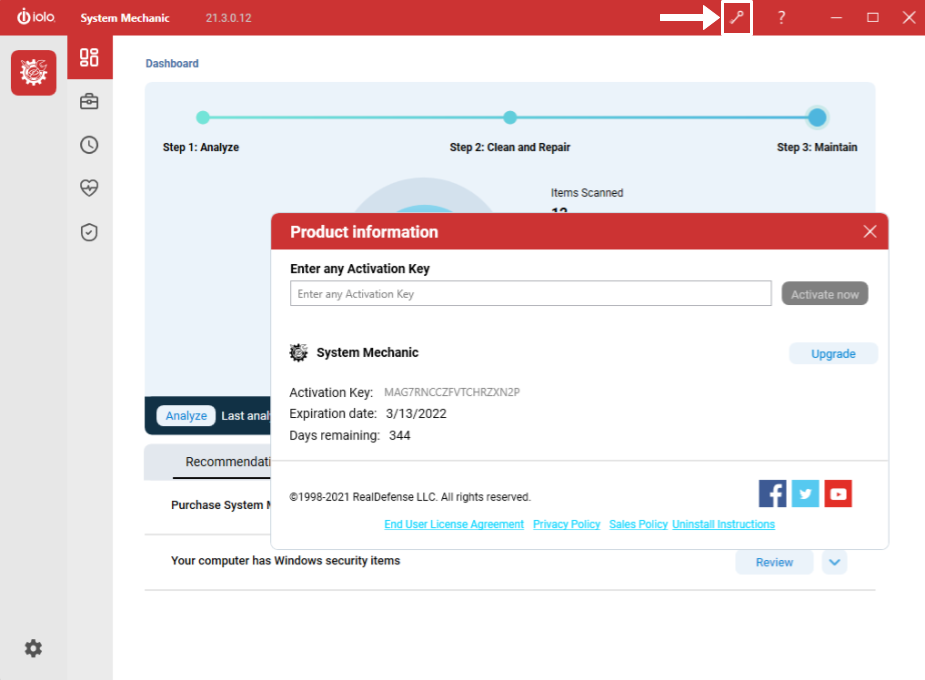 System Mechanic – FixMeStick Support