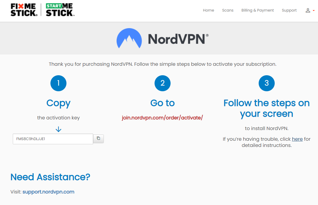 cant download nordvpn