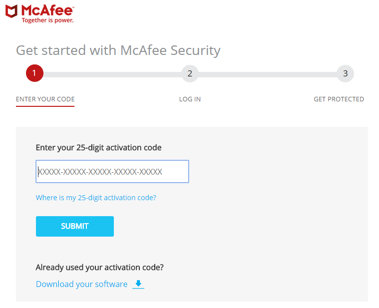 activate mcafee total protection