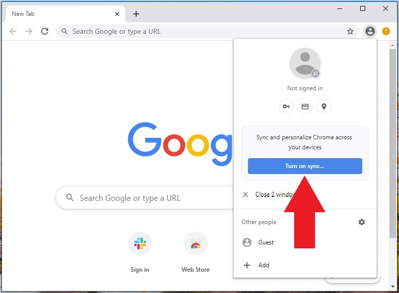Turning On Google Sync FixMeStick Support